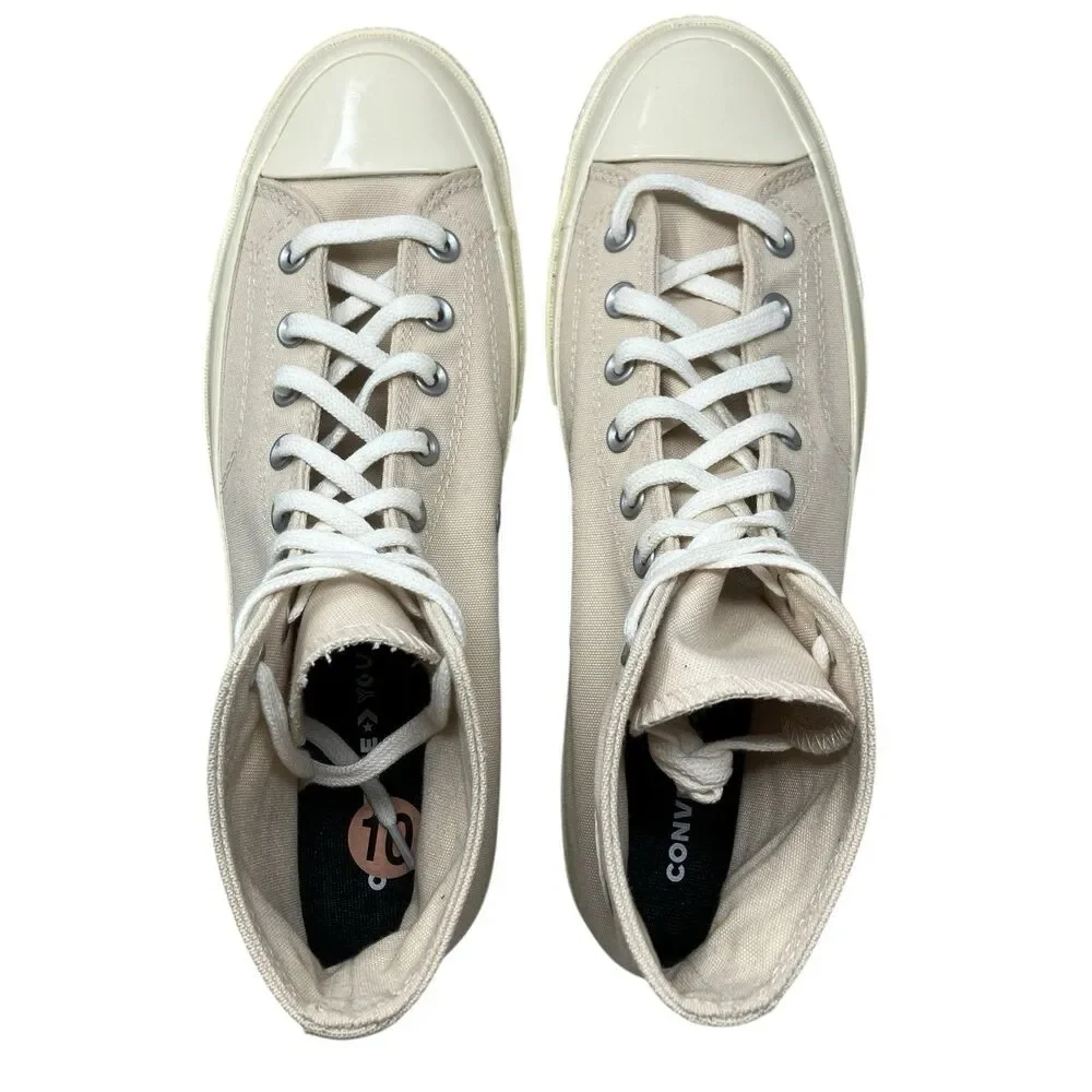 Converse Chuck Taylor All Star Hi Beige High Top Streetwear Sneakers - Picture 8 of 12